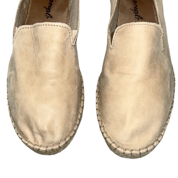 Free People Laurel Canyon Camel Tan Leather Espadrilles - 9 - Picture 7 of 16